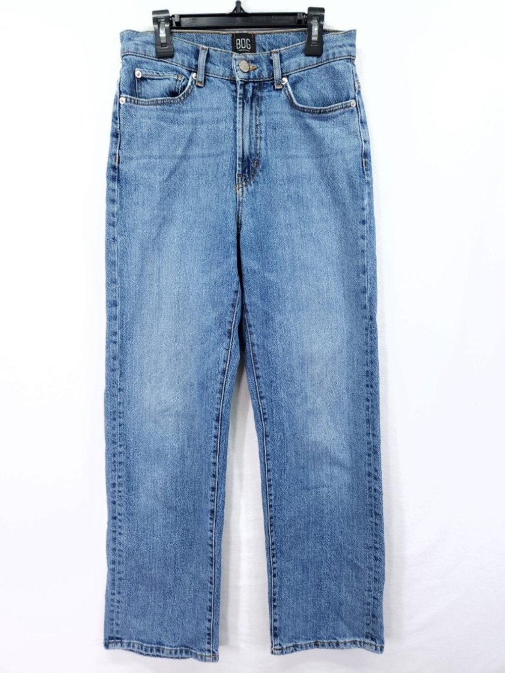 BDG Urban Outfitters Mom Jeans Blue High Rise Straight Leg Size 27x27
